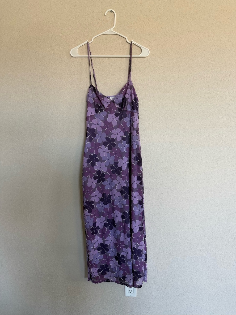 Lelis Purple Floral Maxi Dress